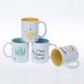 AA CALIDAD SUBLIMACIÓN 11OZ Color interior y taza de blanco en blanco y blanco para promoción